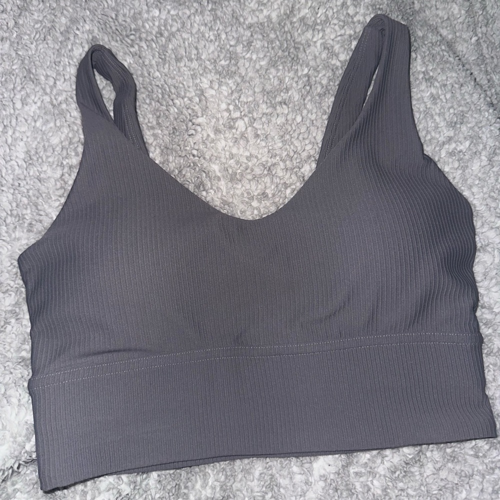 Grey Sports Bra